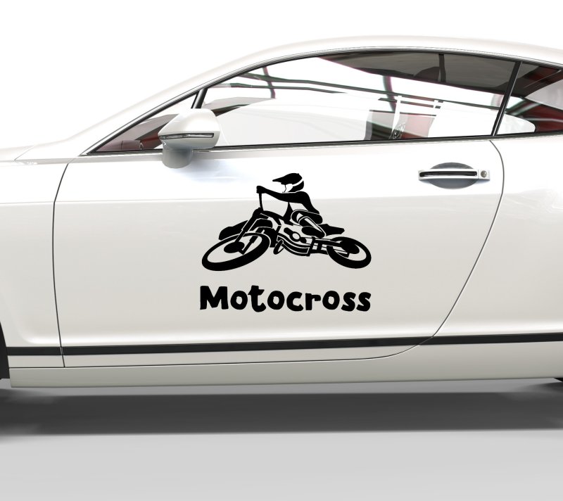 38033 Motocross Enduro Schriftzug Aufkleber